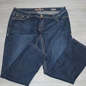 MELISSA MCCARTHY Classic Straight Leg Stretch Jeans Size 24